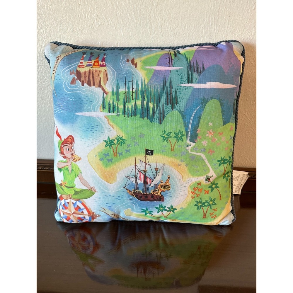 Disney Parks Peter Pan Just Think of A Wonderful Thought Throw Pillow Home Decor